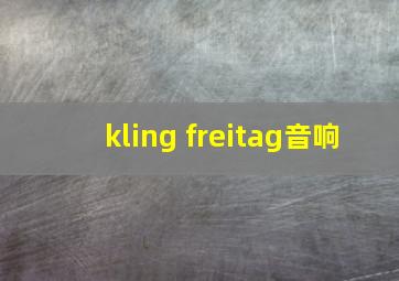 kling freitag音响